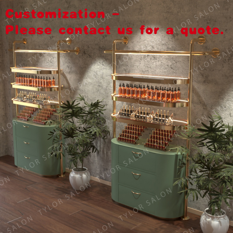 Luxury Skincare Shop - Estante de exhibición de cosméticos de